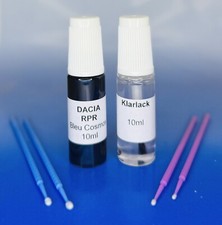 Lackstift-Set DACIA RPR , Bleu Cosmos met. + Klarlack , 2 x 10ml + 4 Lacktupfer