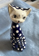 Katze Figur Porzellan CERGOR