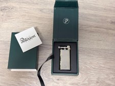 NEU! Peterson Pfeifenfeuerzeug Silver Stripe (14305) Chrome Pipe Lighter Japan