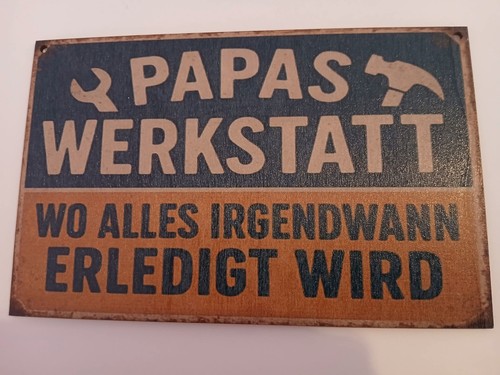 Holzschild mit spruch neu - holzschild,