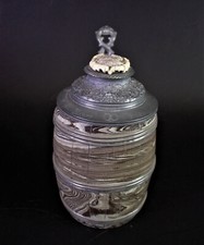 antiker Mettlacher Bierkrug /