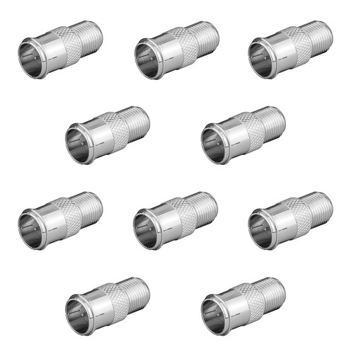 10x stecker quick buchse - f,