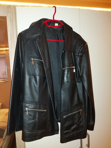Damen lederjacke bikerstil - damen,
