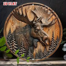 Rustikal Elch Kopf Metall