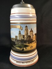 Hoher Bierkrug Steingut