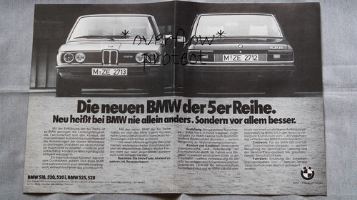 Original bmw 5er reklame 1976 - original,