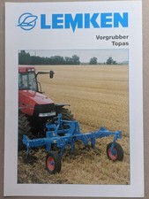 LEMKEN Topas Vorgrubber Frontgrubber  Prospekt Traktor Bulldog Schlepper 