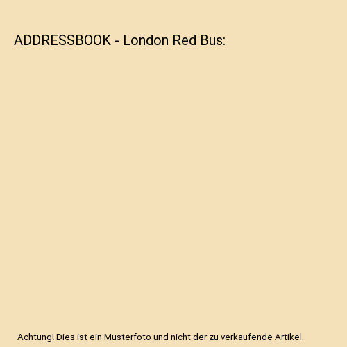Addressbook london red - addressbook,