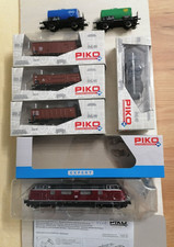 PIKO EXPERT BR 220 018-6 und 6 PIKO Güterwaggons!!!!!!!!!!!!!!!