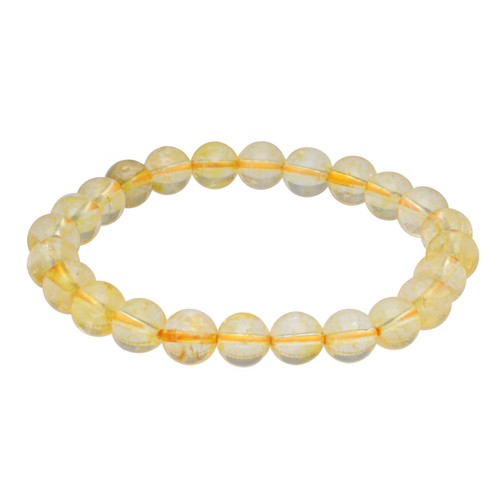 Citrin kugelarmband 8 - 8, mm