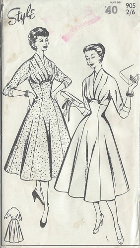 1950er vintage nähmuster b40 - nähmuster,