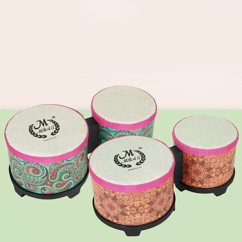 Bongo drum set zoll - 5-6, für