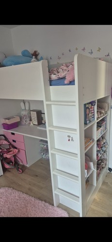 Hochbett 90x200 mit - hochbett,