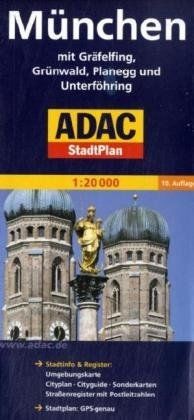 Adac stadtplan münchen 20 - münchen, :