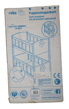 roba Puppenetagenbett Serie 'Happy Fee', Holz natur, inkl. textiler Ausstattung