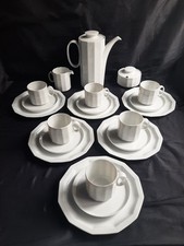 ROSENTHAL Kaffeeservice Studio Line Polygon Weiß 6 Personen - 21 Teile - TOP!