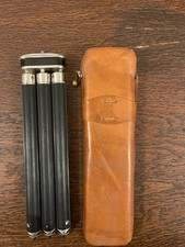 Vintage Bilora Biloret Reisestativ, Vintage Tripod kompaktes Stativ in Lederetui