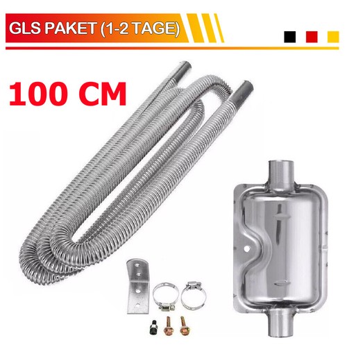 100cm edelstahl abgasschlauch - 100cm,