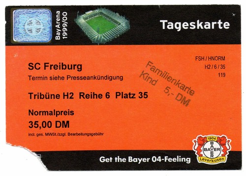 Ticket bayer leverkusen - bl,