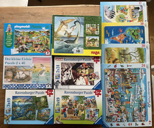 10 Puzzle (u.a. Playmobil, Lars, Pipi Langstrumpf, Ravensburger, Schmidt, HABA)