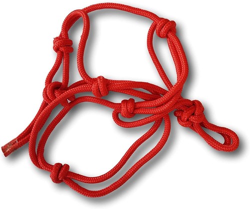 Knotenhalfter shetty rot - in,