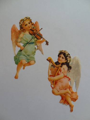 Oblate glanzbild engel - oblate,