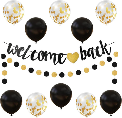 Welcome back deko willkommen - welcome,