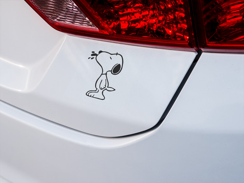 Auto aufkleber snoopy steckt - aufkleber,