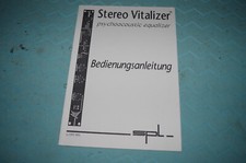 SPL Vitalizer Bedienungsanleitung