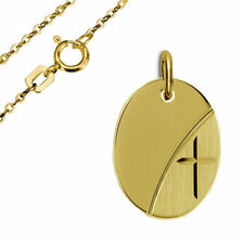 Taufkette, Kinderkette, Kreuzplatte mit Ankerkette-Echt Gold333(8K) , Gravur