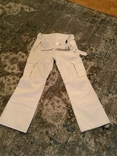 Original Bogner Skihose Gr. 38 in weiss m- Gürtel