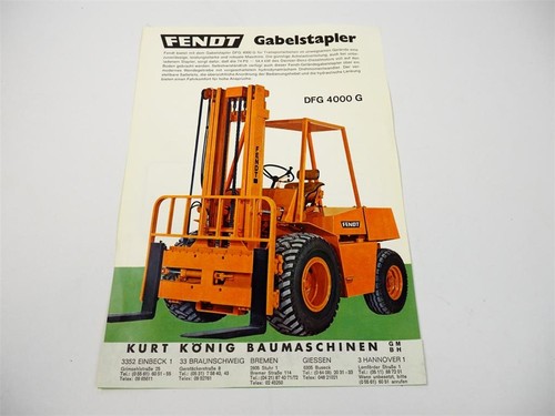 Original prospekt fendt dfg - fendt,