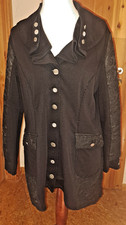 TREDY Longblazer Jacke schwarz