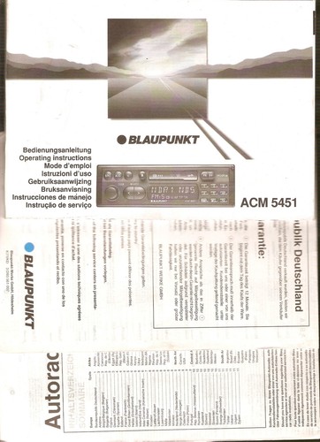 Blaupunkt bedienungsanleitung - blaupunkt,
