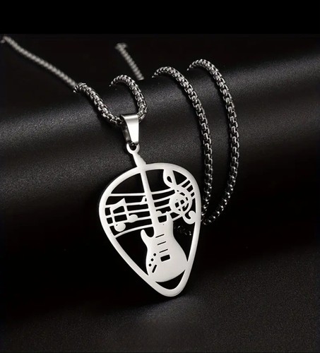 Halskette gitarre musiknoten - halskette,