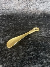 Schuhlöffel Schuhanzieher mit Marineknoten Massiv Messing Schuhzubehör Dekorativ