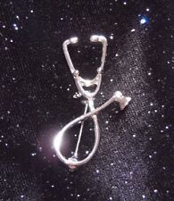 Anstecknadel Rettungsdienst, Arzt, Sanitäter, Feuerwehr,DRK, Stethoskop