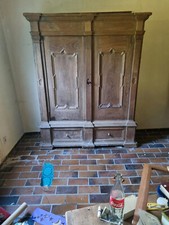 Eichenschrank antiker Schrank Wäscheschrank Antiquitäten Kleiderschrank Eiche