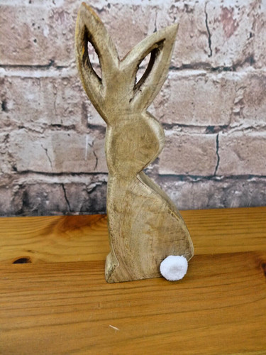 Holz deko hase ostern - holz,