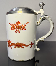 Porzellan, Krug, Meissen, Schwertermarke, roter Hofdrache, Pfeifferzeit 1924-193