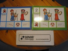 1 Glockenspiel von SONOR Percussion + 2 Musikfibeln von Gustav Bosse Regensburg