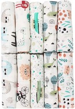 FENSILO Mulltücher - Mullwindeln - 10er Pack 70x80 cm - Stoffwindeln, Made IN EU