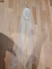 Schleier Kurz Ivory 70cm Brautschleier  Brautkleid 