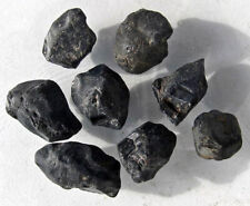 Spinell schwarz, 50 Ct, 8 Kristalle, Rohedelsteine aus Madagaskar (E828)