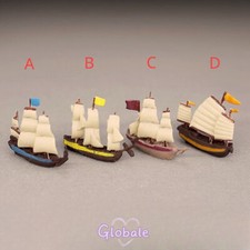 1 Stück Maßstab 1:12 Puppenhaus Miniatur Segelboot Vintage Nautik Zubehör Deko