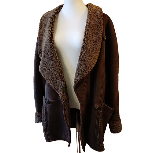 Premium vintage lammfelljacke - premium,