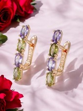 💜💚EDLES Ohrringe Echte