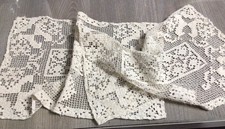 2 er Set  Deckchen Handarbeit Geklöppelt Landhaus Stil