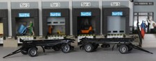 2x WeKo-/WP-Anhänger - 2-achs - schwarz - Herpa