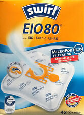 4 Beutel SWIRL EIO 80 MicroPor Staubsaugerbeutel EIO80 frei Haus per Brief 